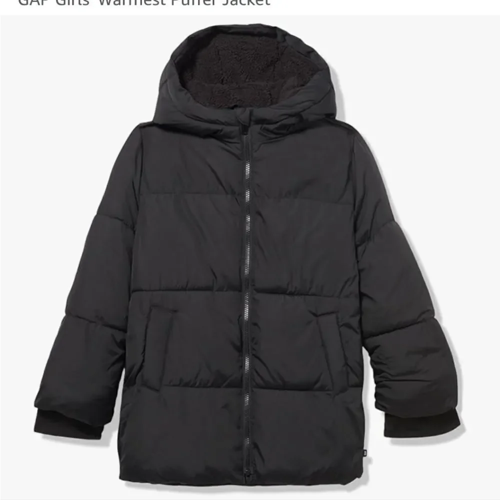 Gap Kids Black Puffer Jacket,sise S(6-7)
